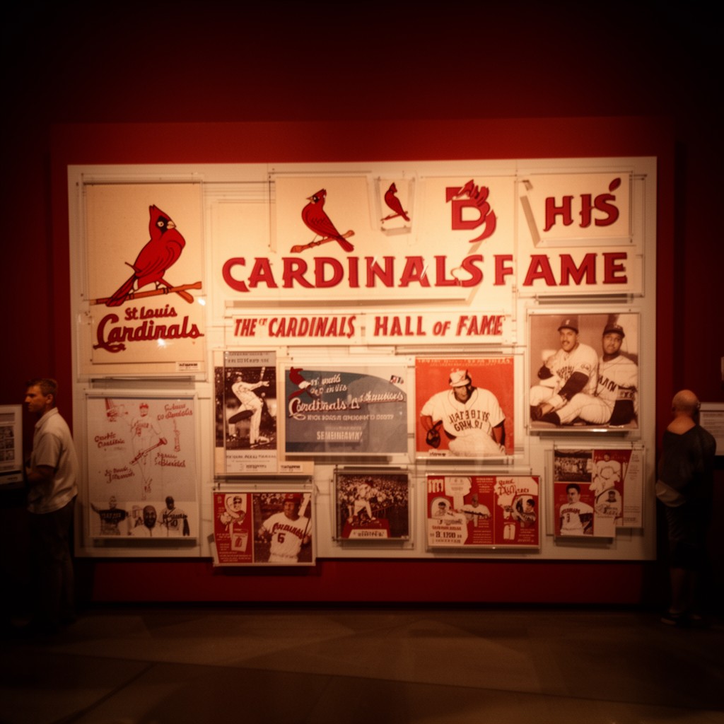 AI-generated illustration of St. Louis Cardinals Hall of Fame