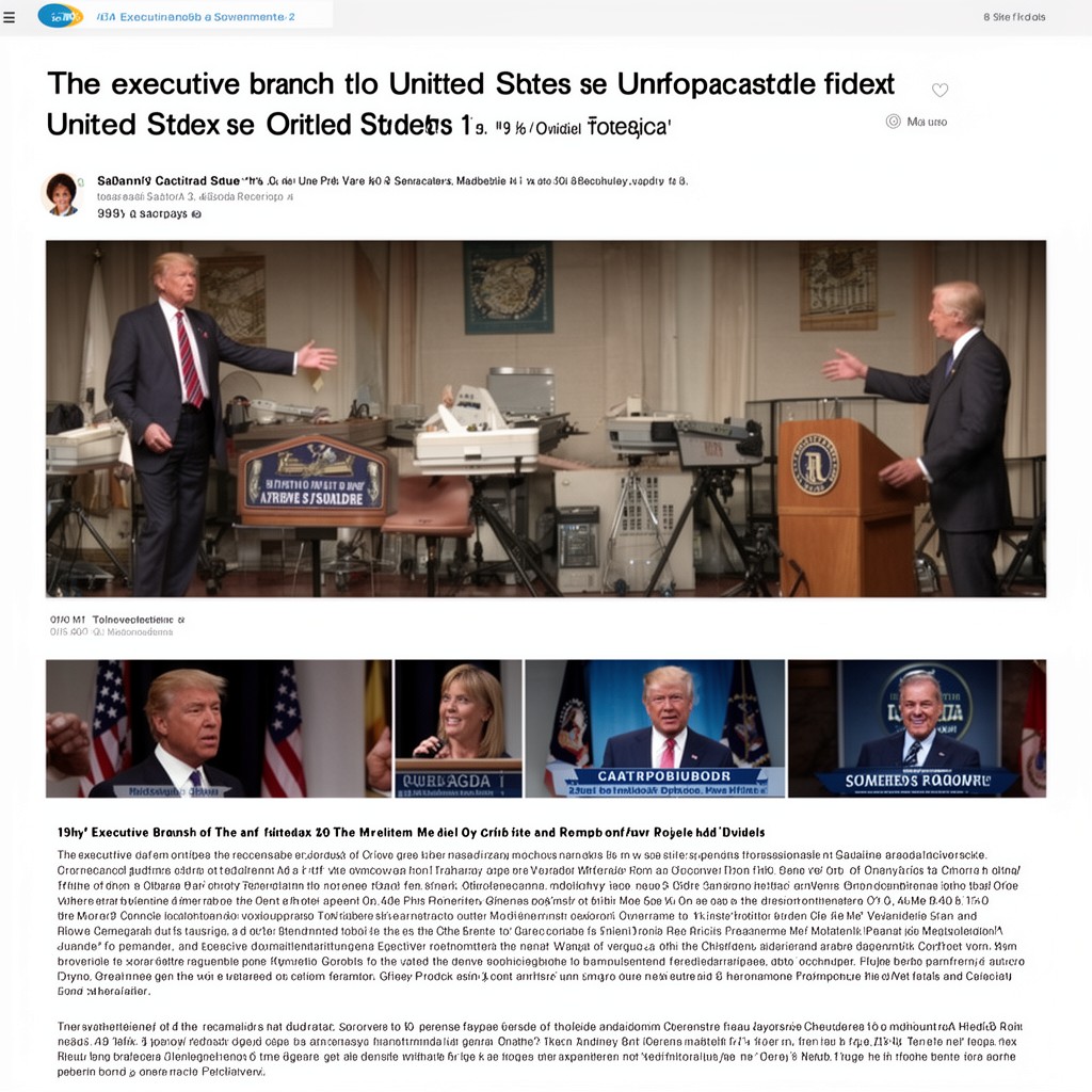 AI-generated illustration of executive branch of the United States