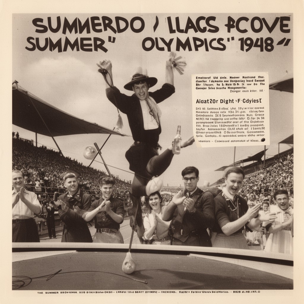 AI-generated illustration of Summer Olympics 1948