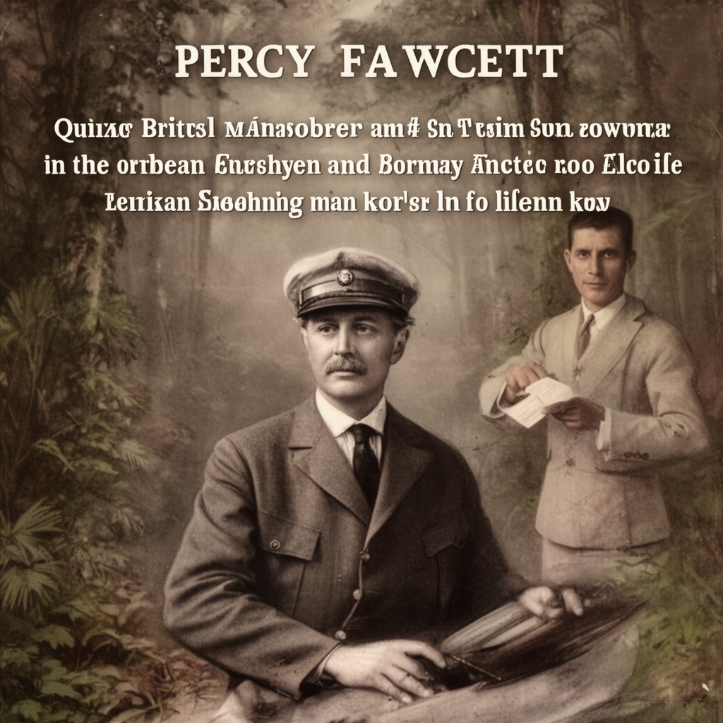 AI-generated illustration of Percy Fawcett
