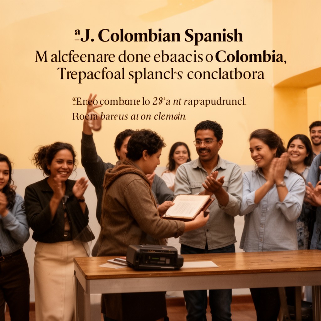 AI-generated illustration of Colombian Spanish