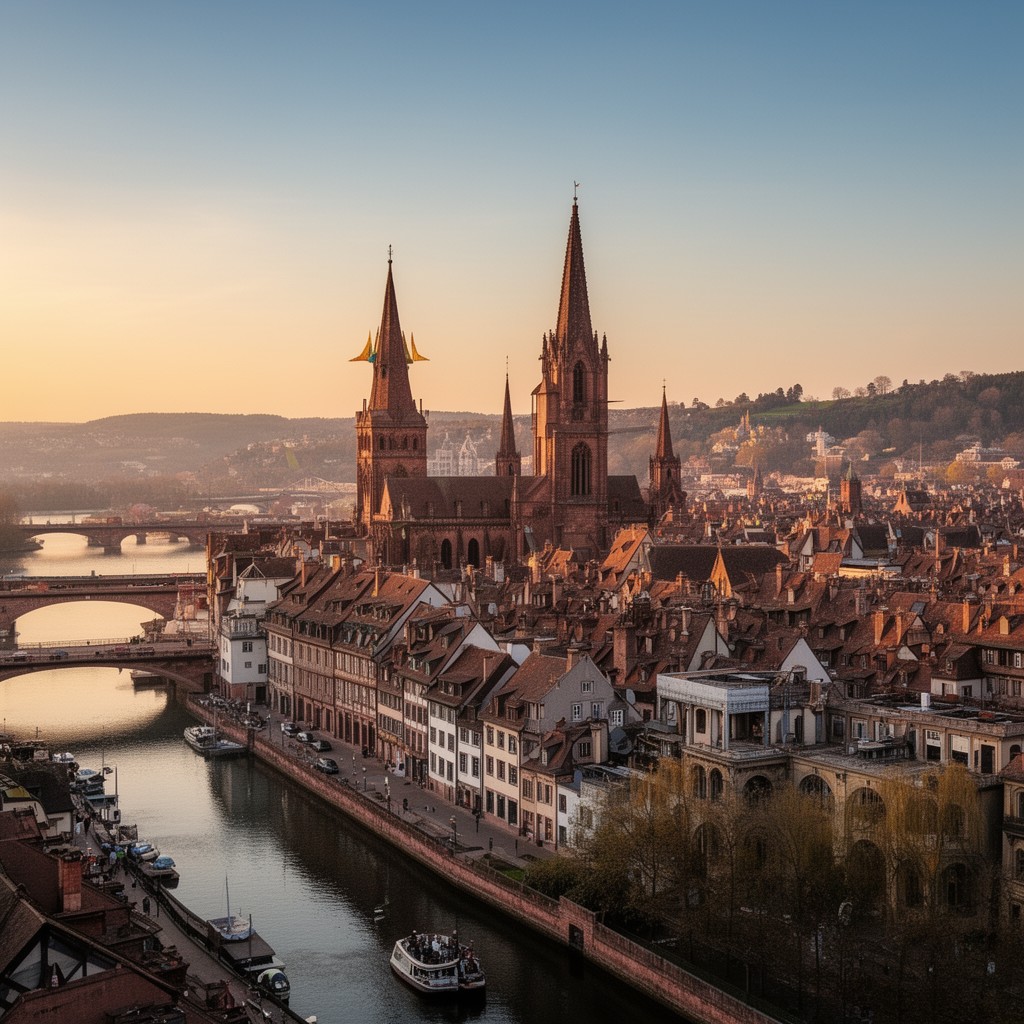 AI-generated illustration of Strasbourg