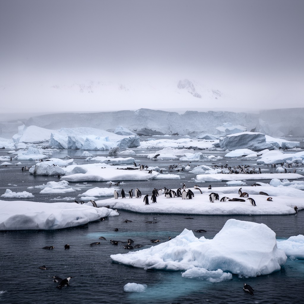 AI-generated illustration of South Shetland Islands