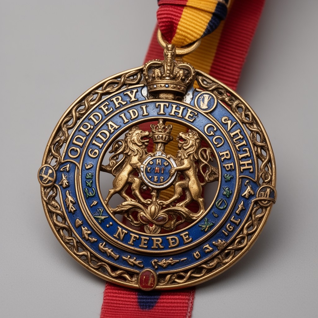AI-generated illustration of Badge of the Order of the Garter