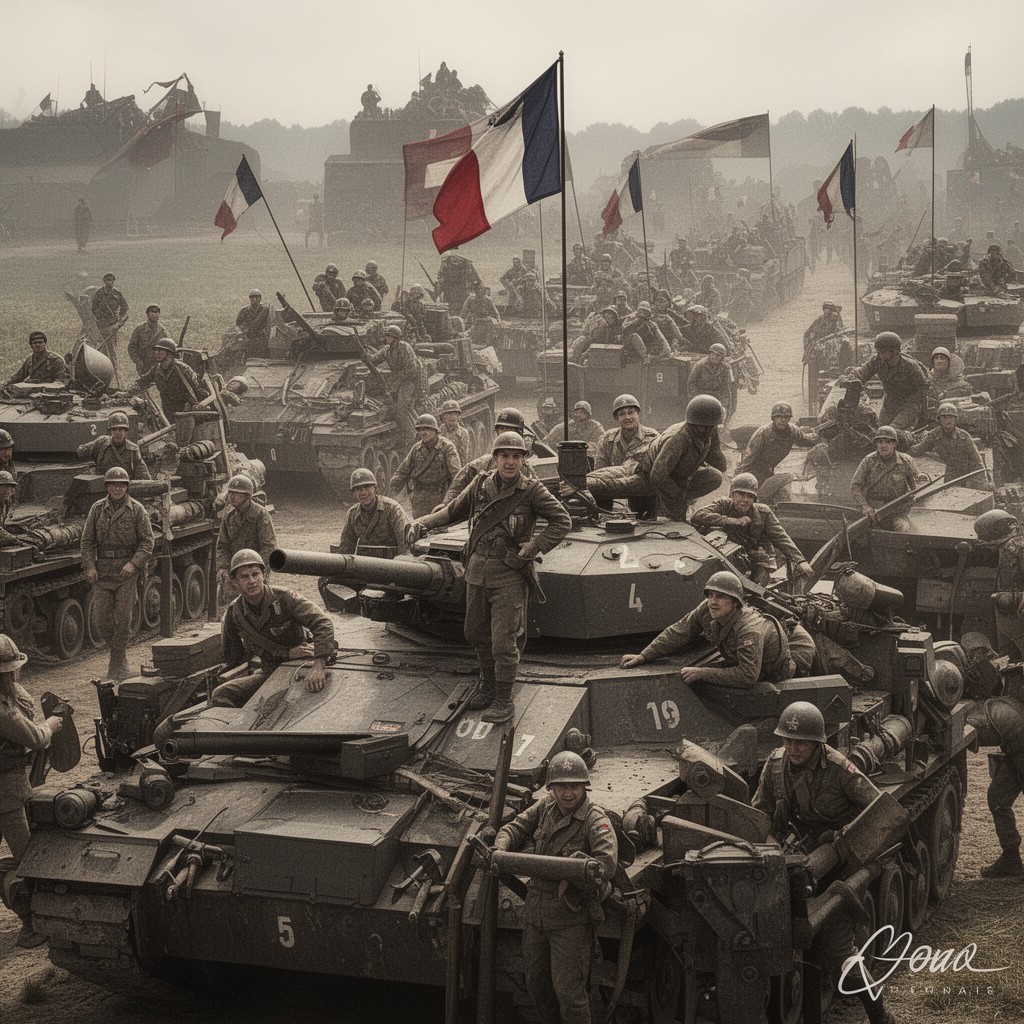 AI-generated illustration of French First Army