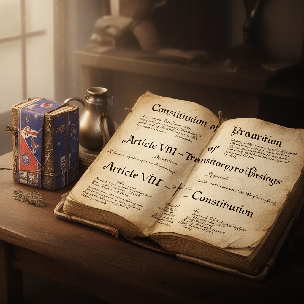 AI-generated illustration of Article VIII – Transitory Provisions