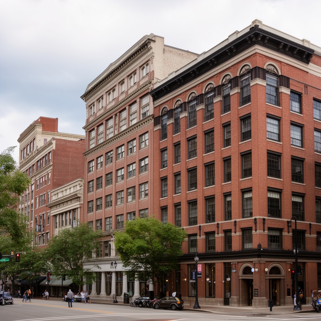 AI-generated illustration of Urbana Downtown Historic District