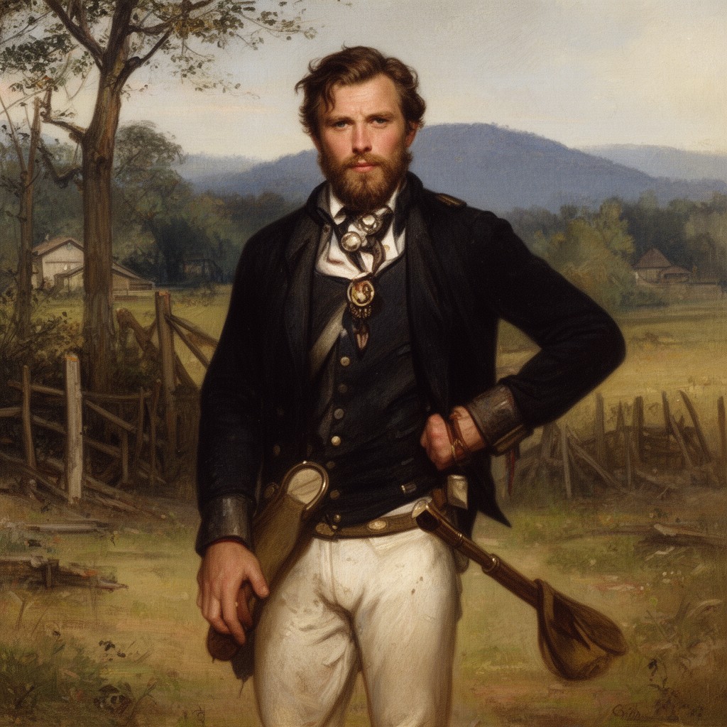 AI-generated illustration of James Winchester