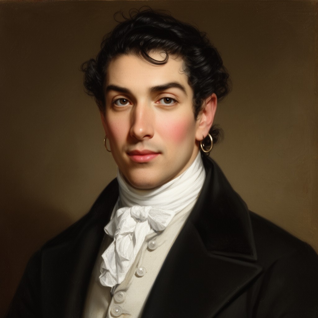 AI-generated illustration of James Charles Pitt