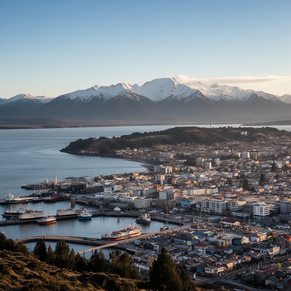 AI-generated illustration of Punta Arenas, Chile