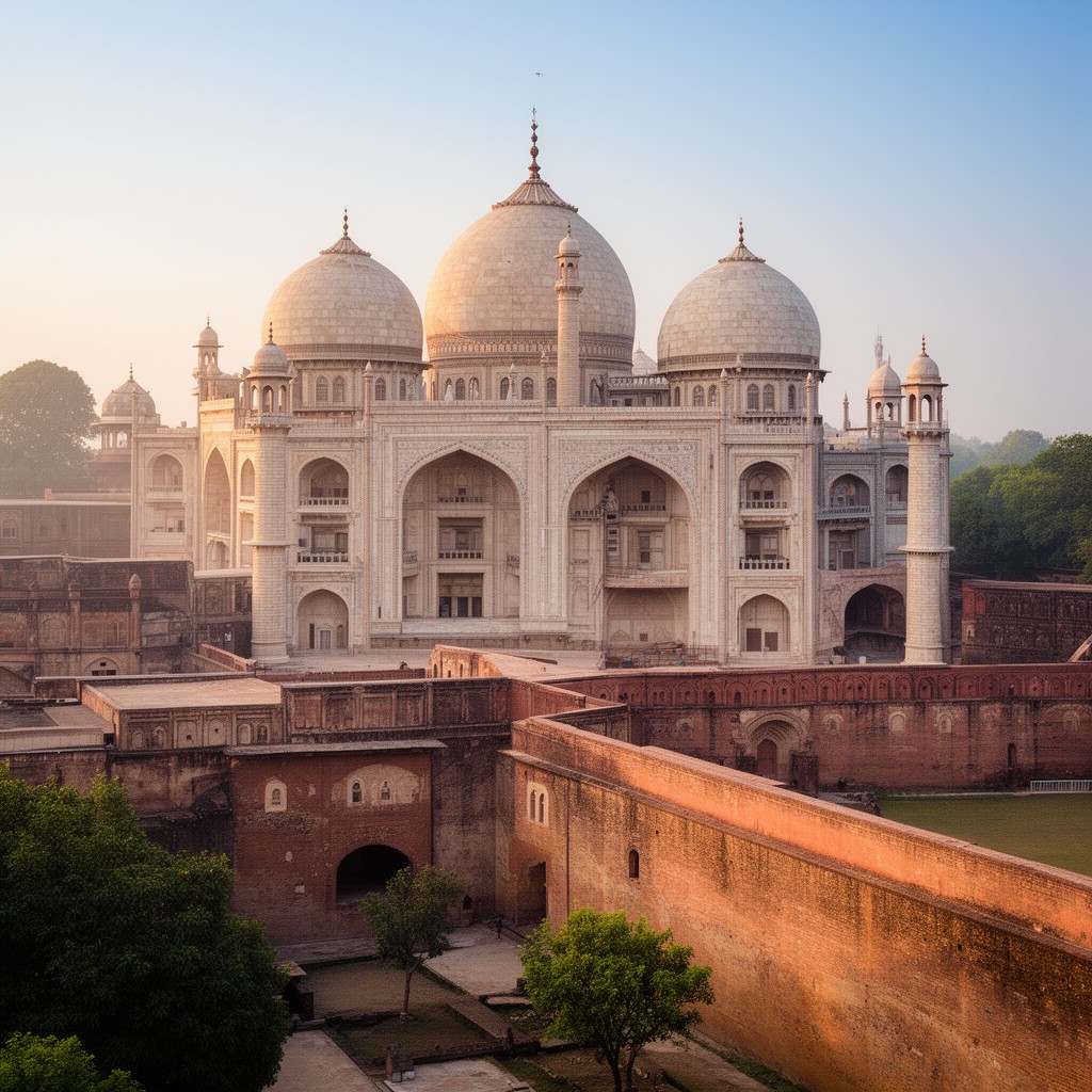 AI-generated illustration of Agra
