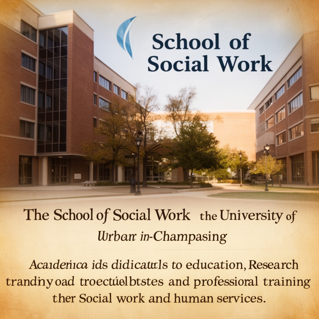 AI-generated illustration of School of Social Work