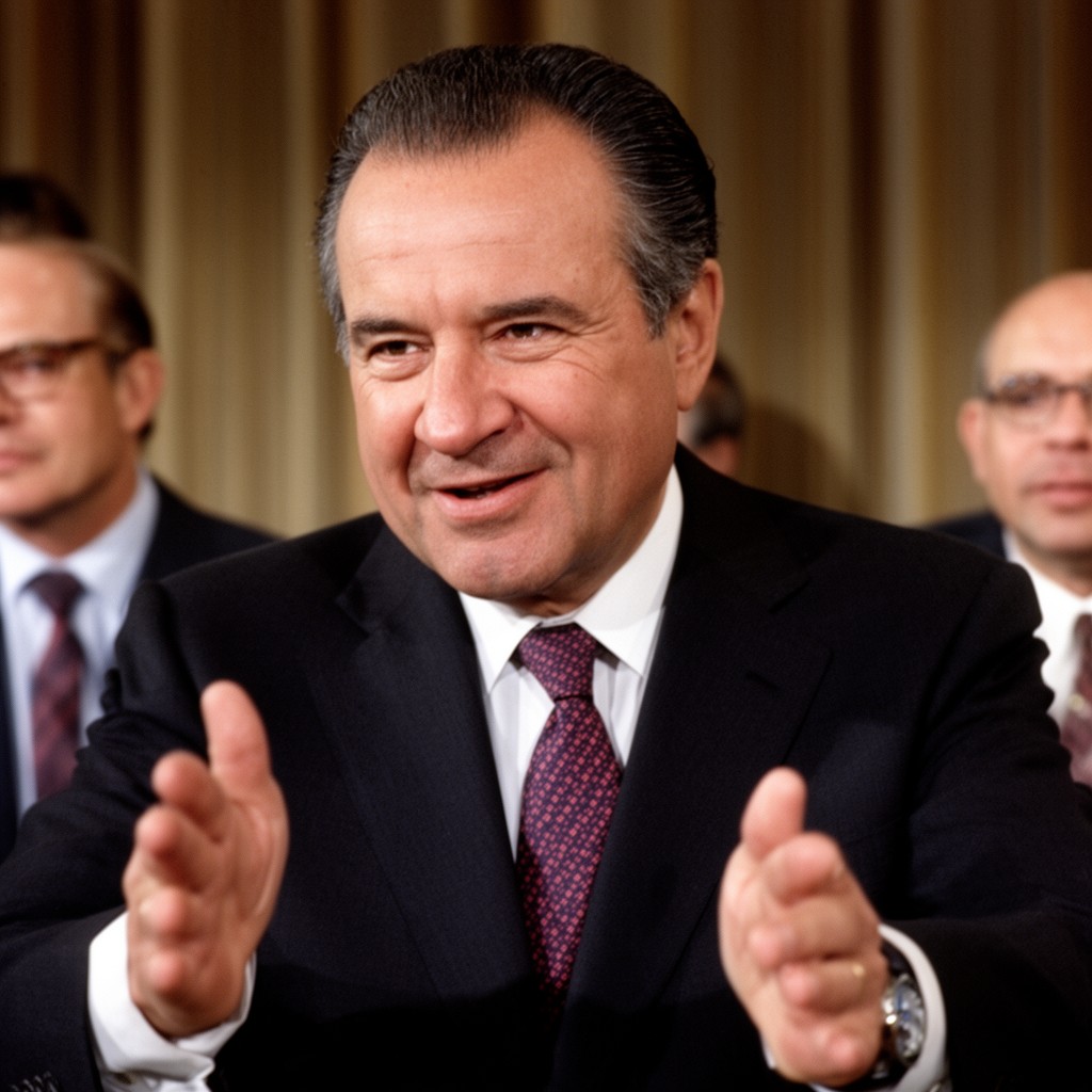 AI-generated illustration of Richard Nixon