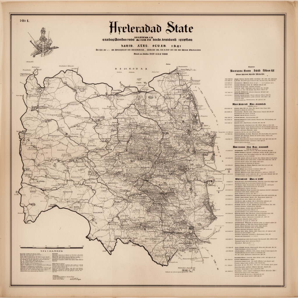 AI-generated illustration of Hyderabad State