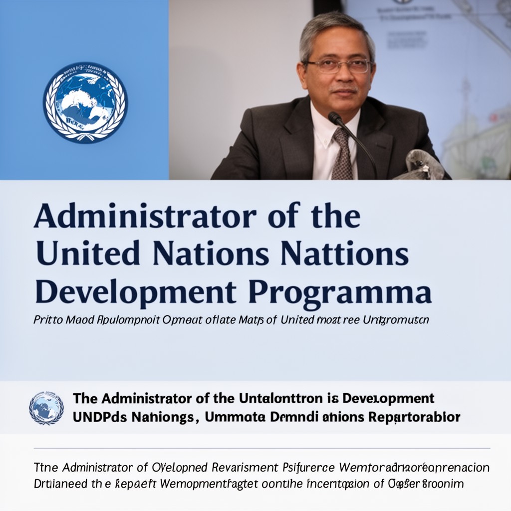 AI-generated illustration of Administrator of the United Nations Development Programme