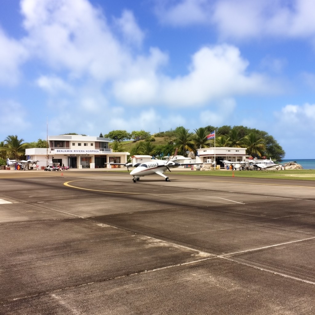 AI-generated illustration of Benjamin Rivera Noriega Airport