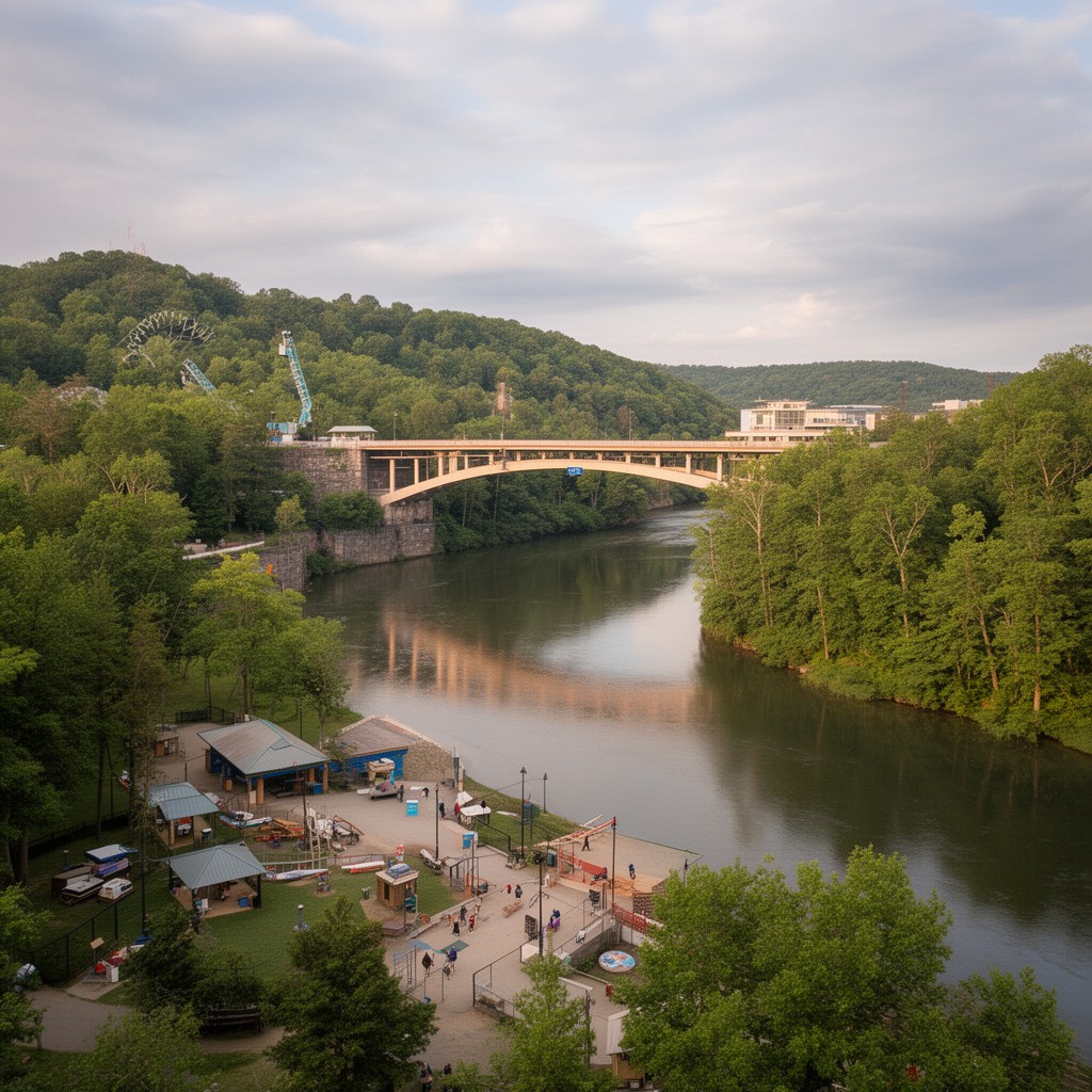 AI-generated illustration of Croton Gorge Park