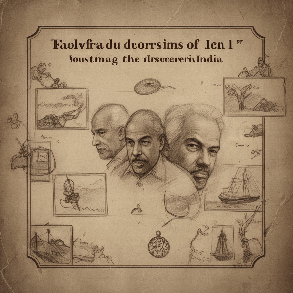 AI-generated illustration of The Discovery of India