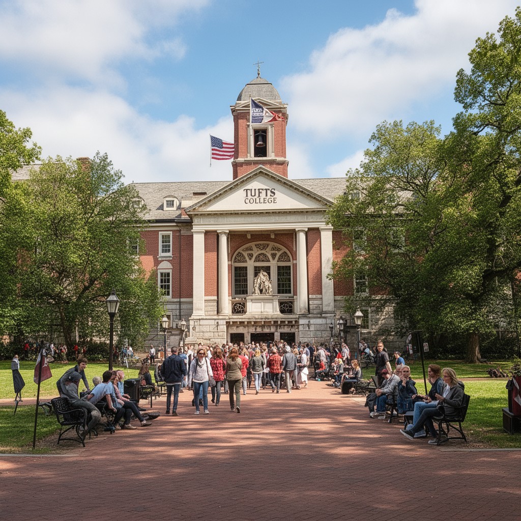 AI-generated illustration of Tufts College