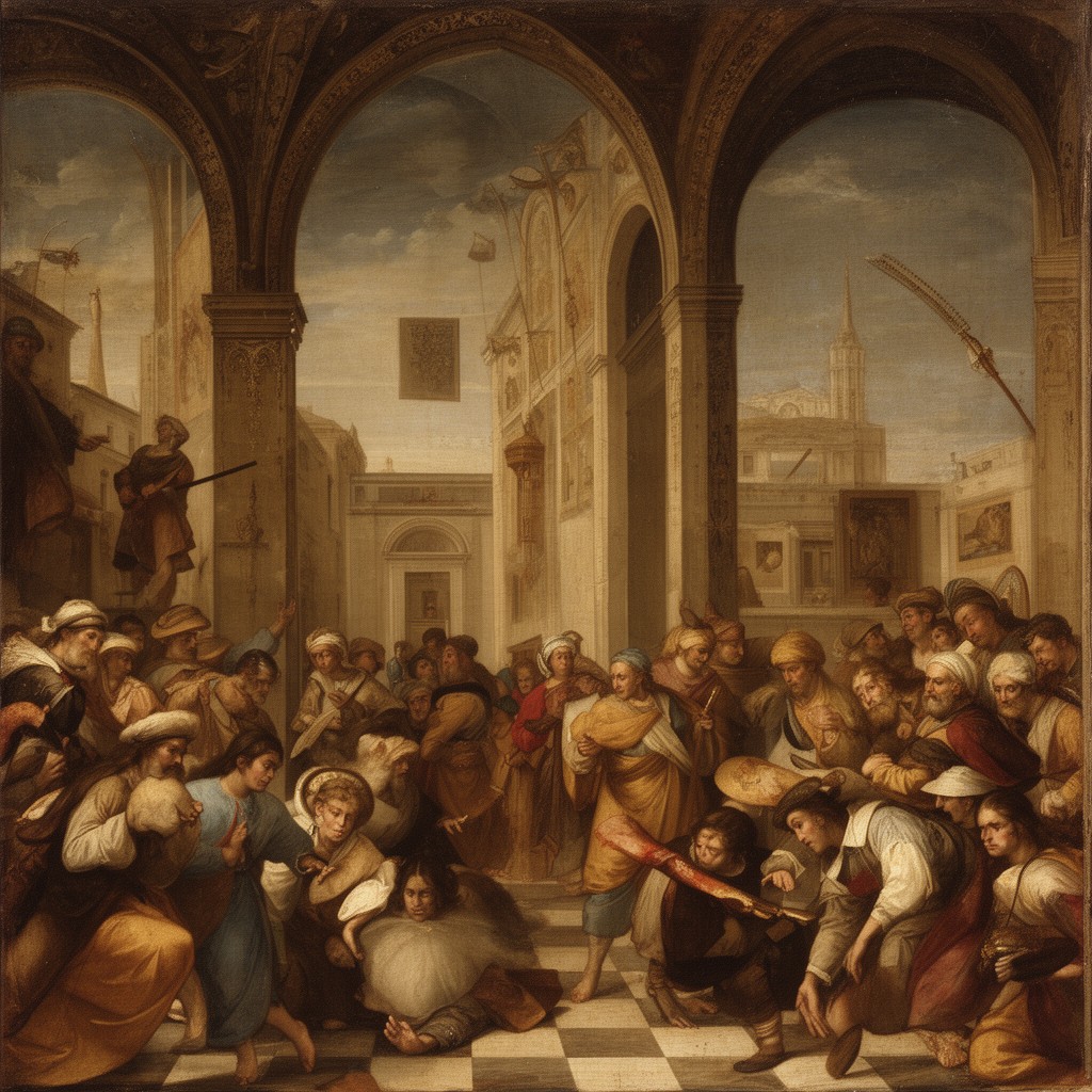 AI-generated illustration of Florentine school