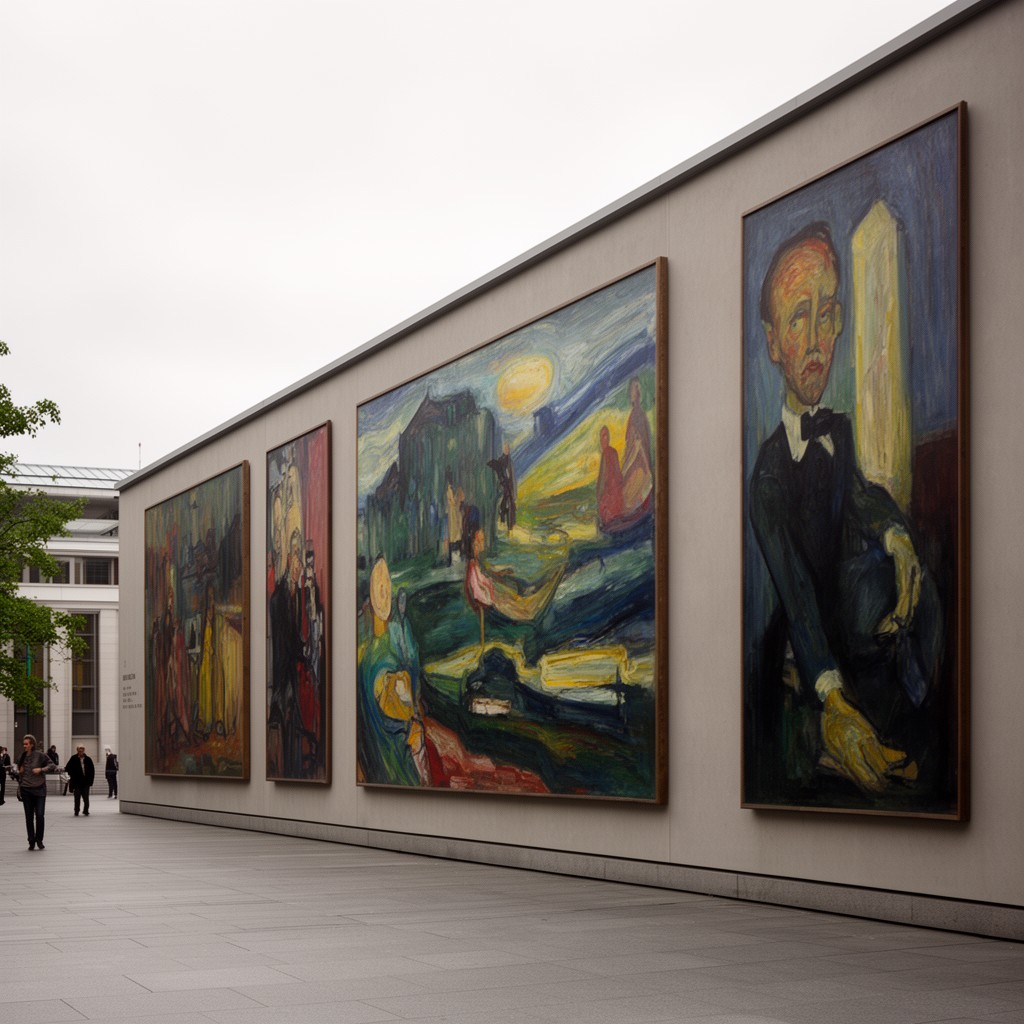 AI-generated illustration of Munch Museum