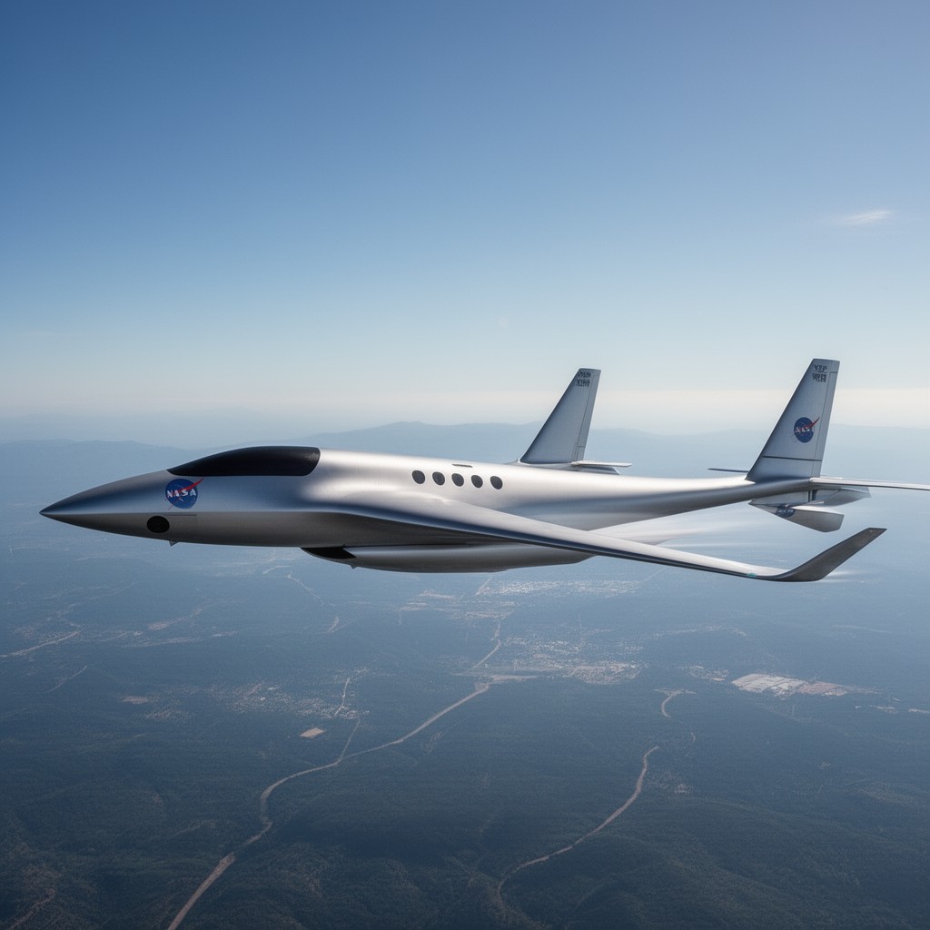 AI-generated illustration of X-59 QueSST