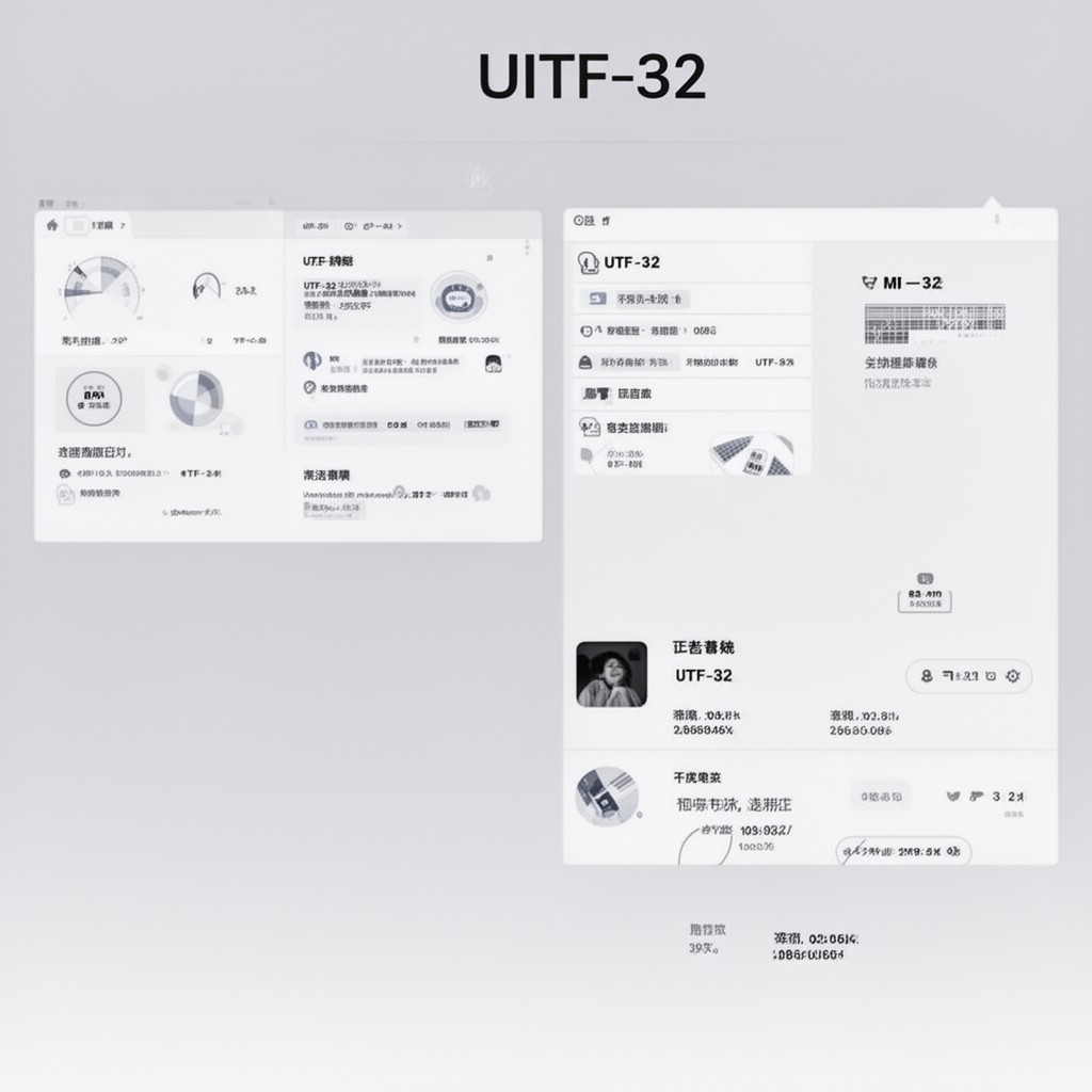 AI-generated illustration of UTF-32