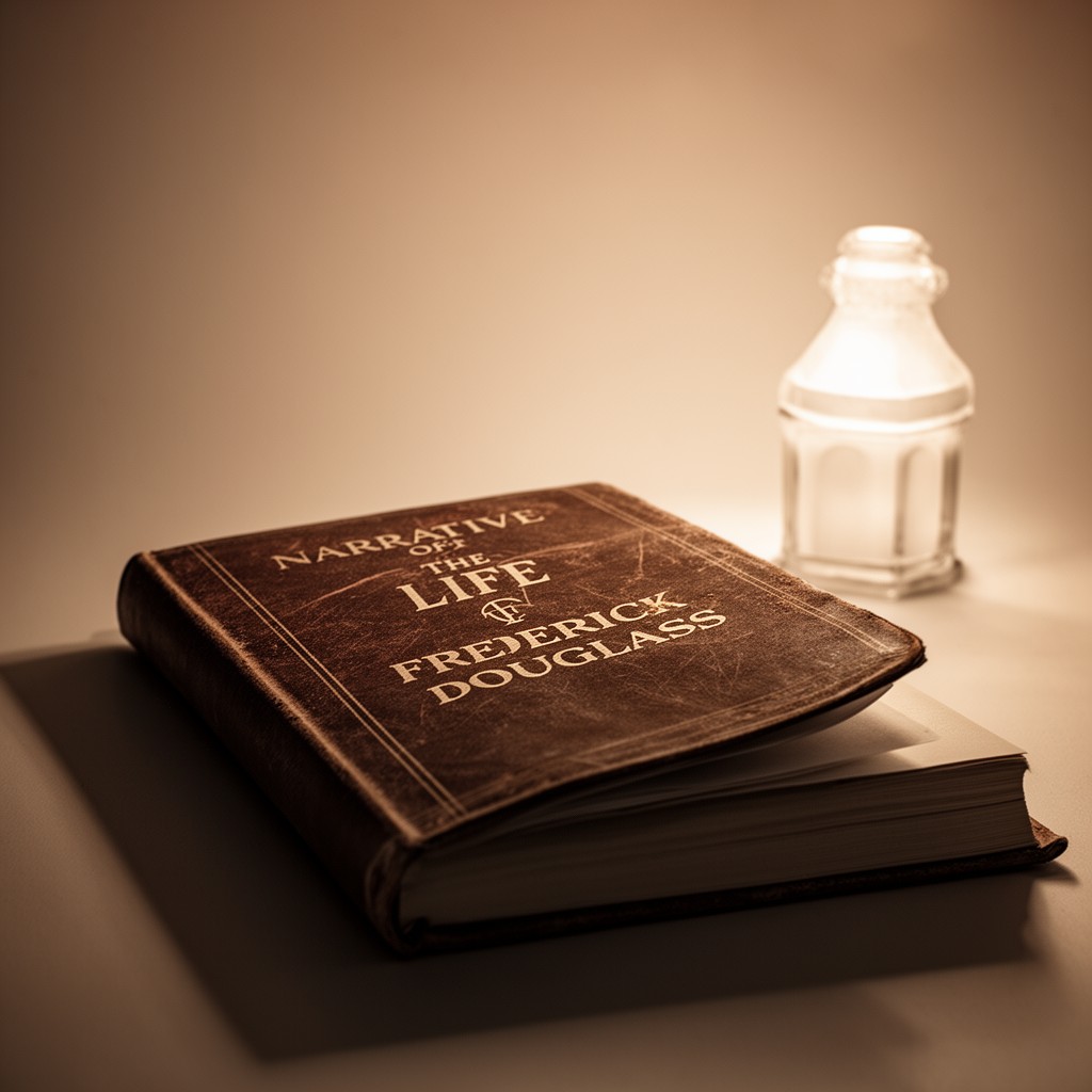 AI-generated illustration of Narrative of the Life of Frederick Douglass, an American Slave