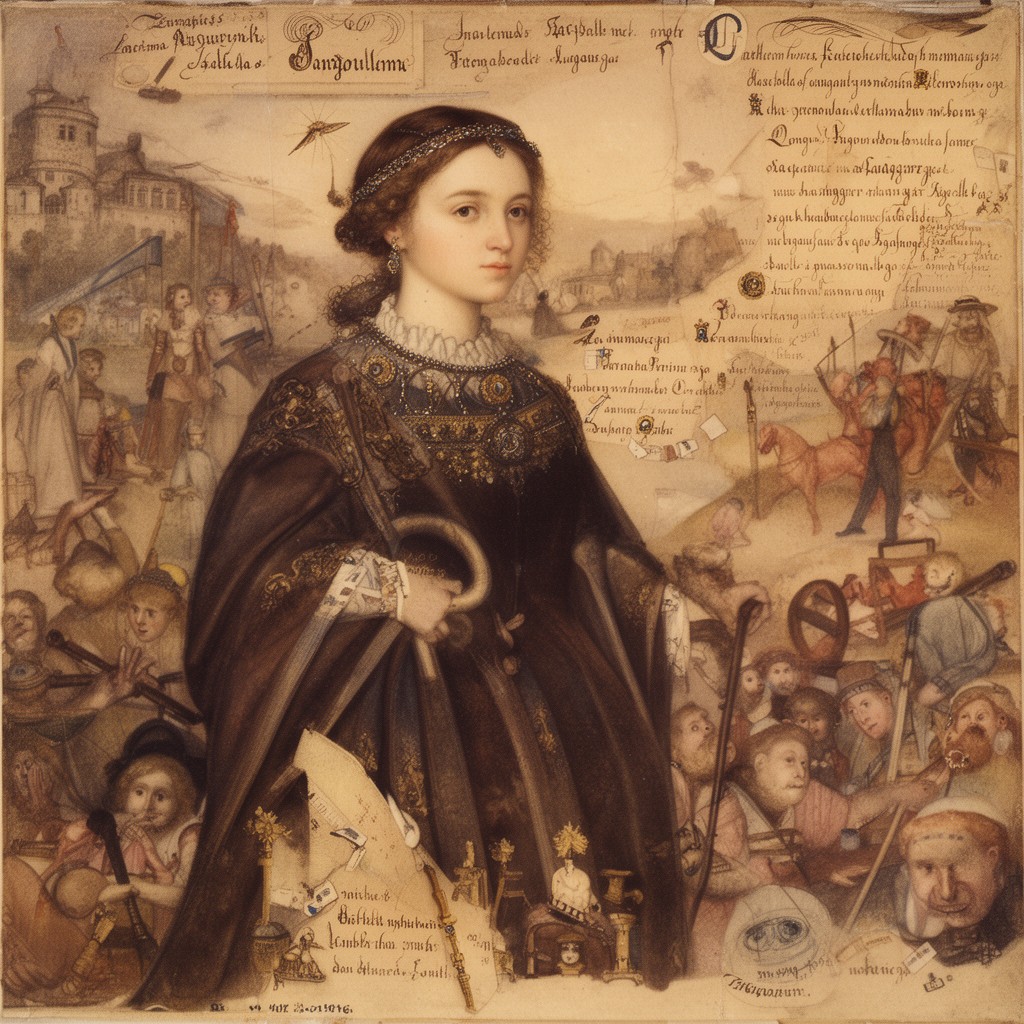 AI-generated illustration of Isabella of Angoulême