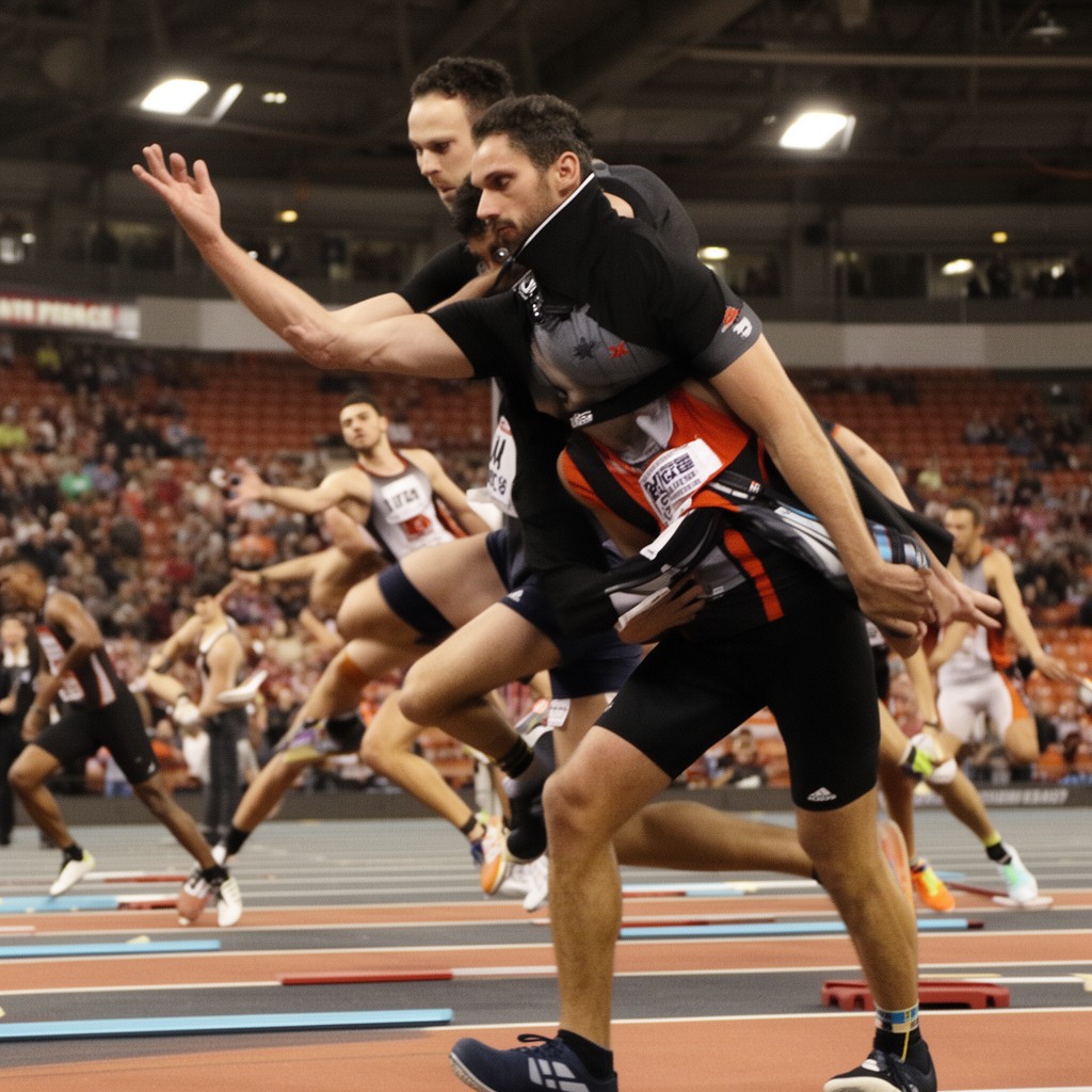 AI-generated illustration of Oregon State Beavers men’s track and field