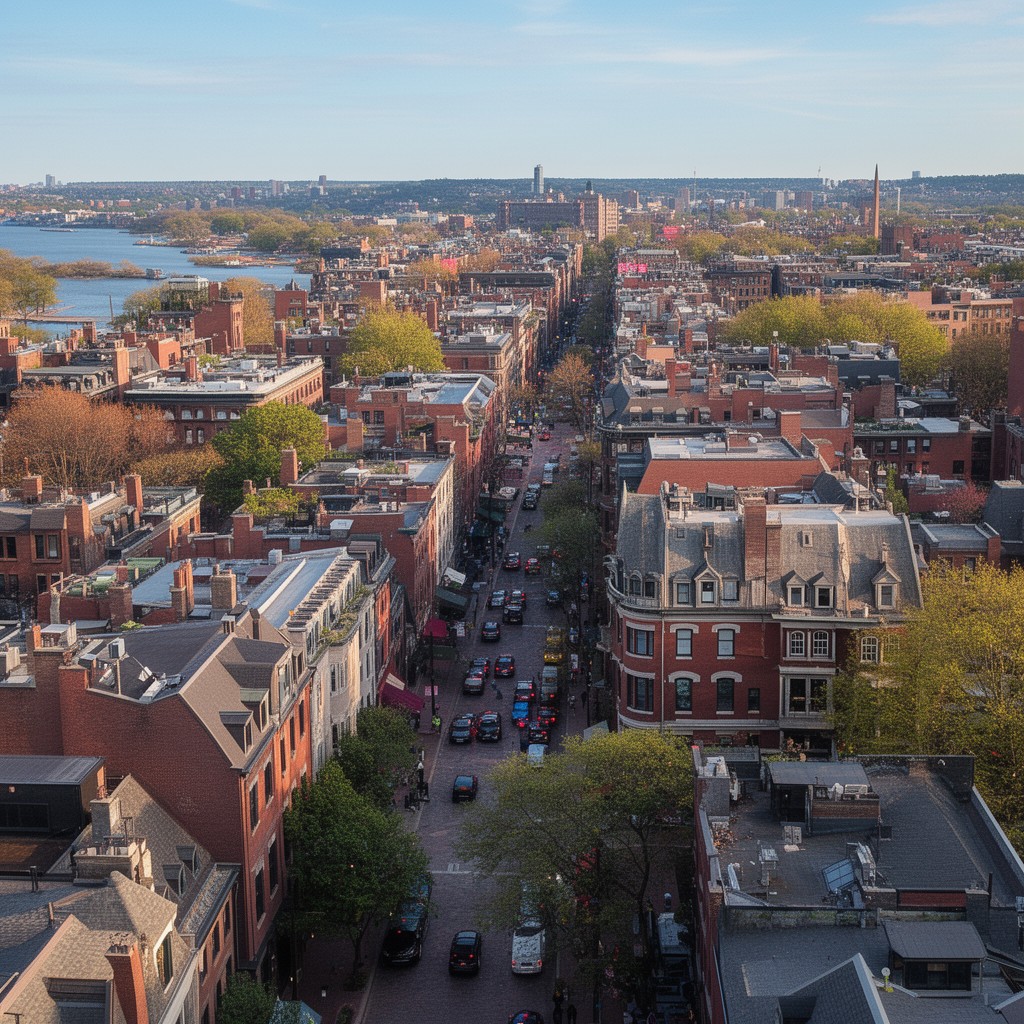 AI-generated illustration of Back Bay
