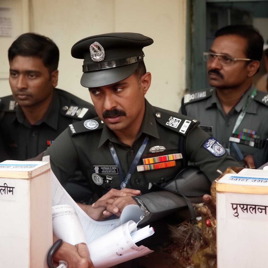 AI-generated illustration of Indian Police Service
