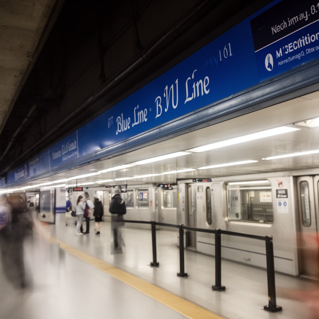 AI-generated illustration of Blue Line