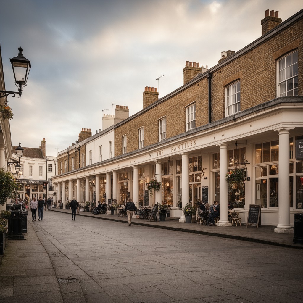 AI-generated illustration of The Pantiles