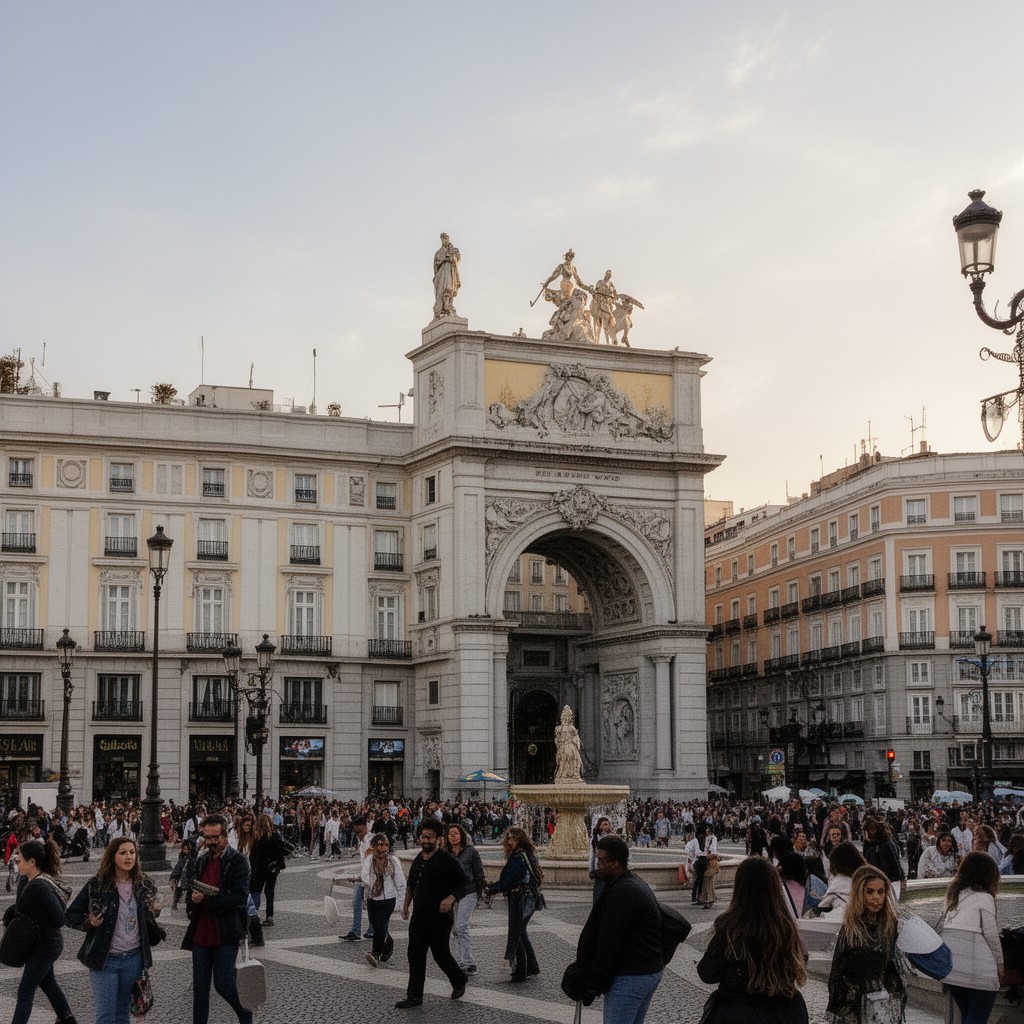 AI-generated illustration of Puerta del Sol