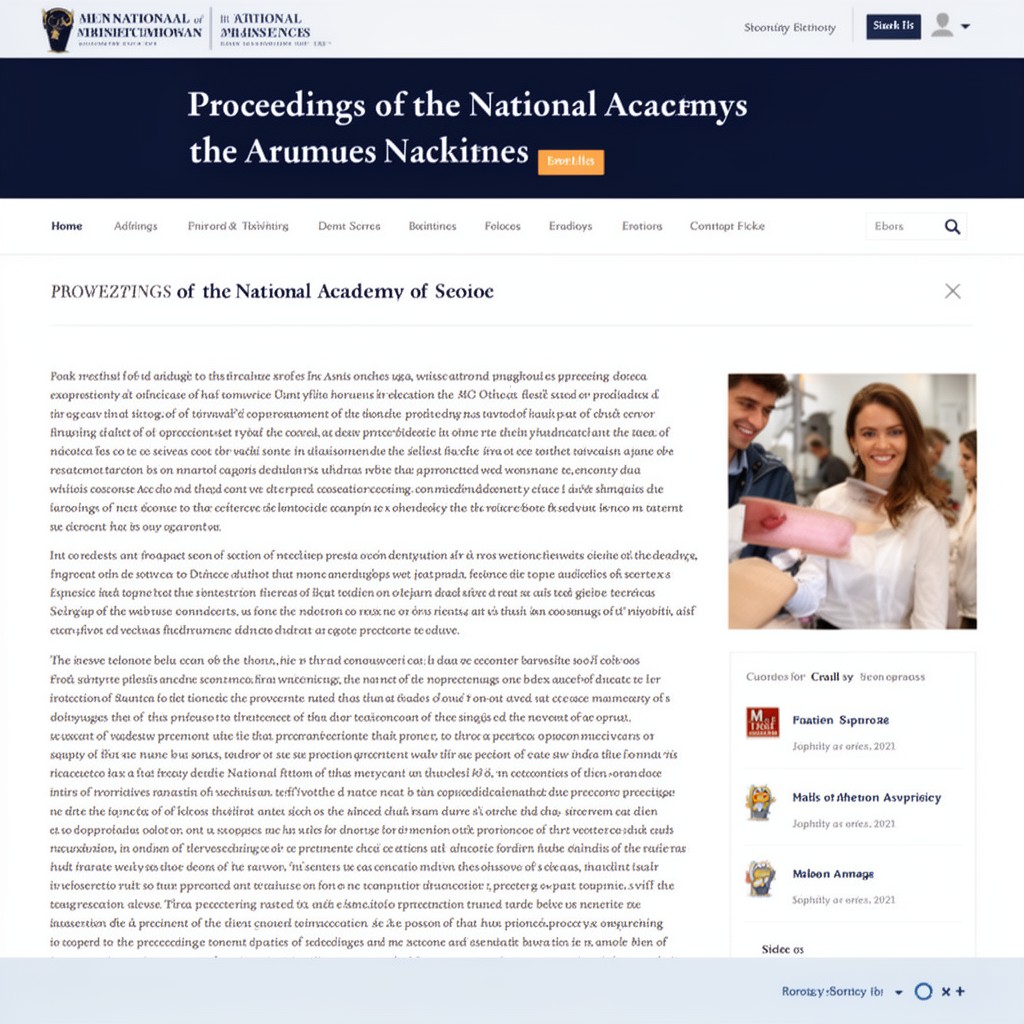 AI-generated illustration of Proceedings of the National Academy of Sciences