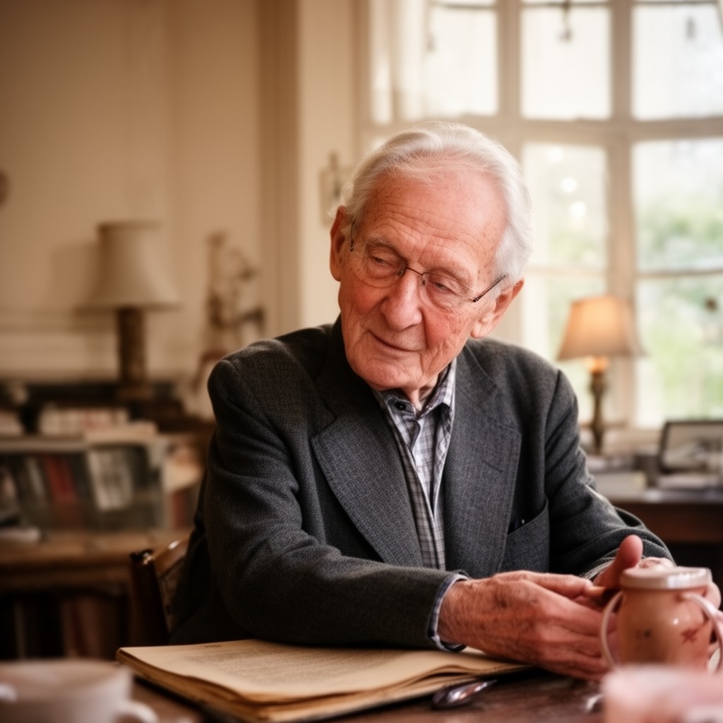 AI-generated illustration of John Stott