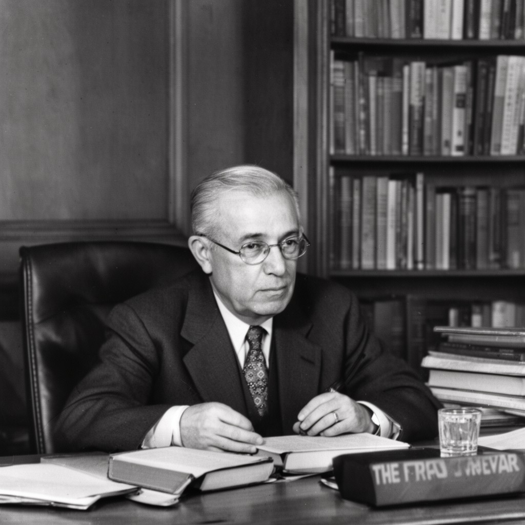 AI-generated illustration of Felix Frankfurter