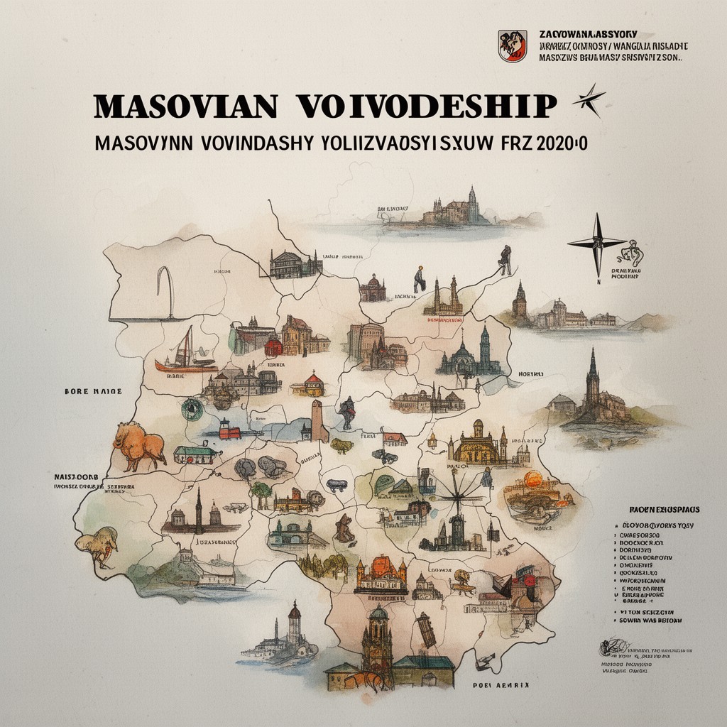 AI-generated illustration of Masovian Voivodeship
