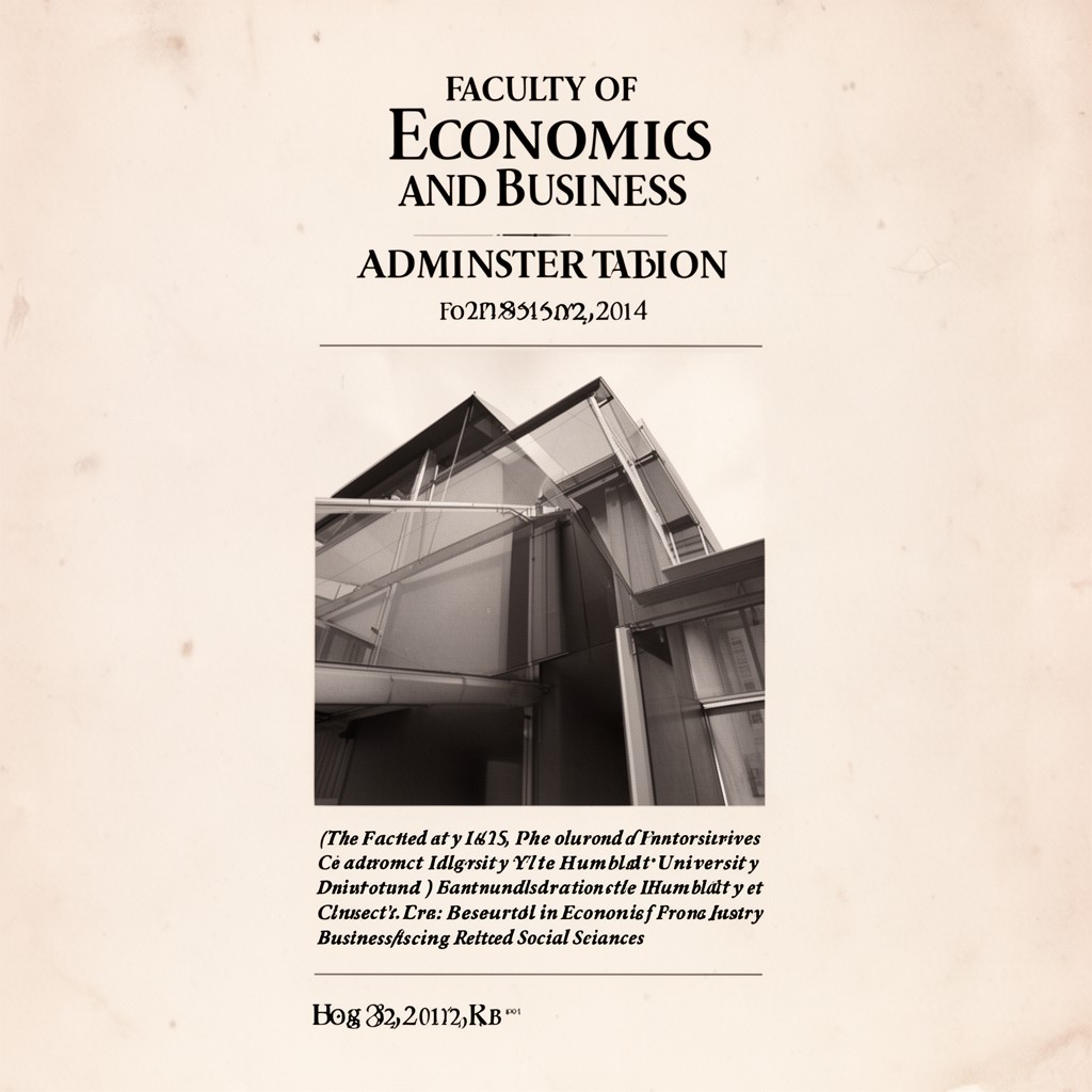 AI-generated illustration of Faculty of Economics and Business Administration