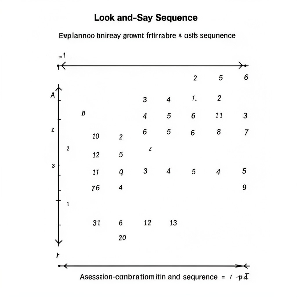 AI-generated illustration of Look-and-say sequence