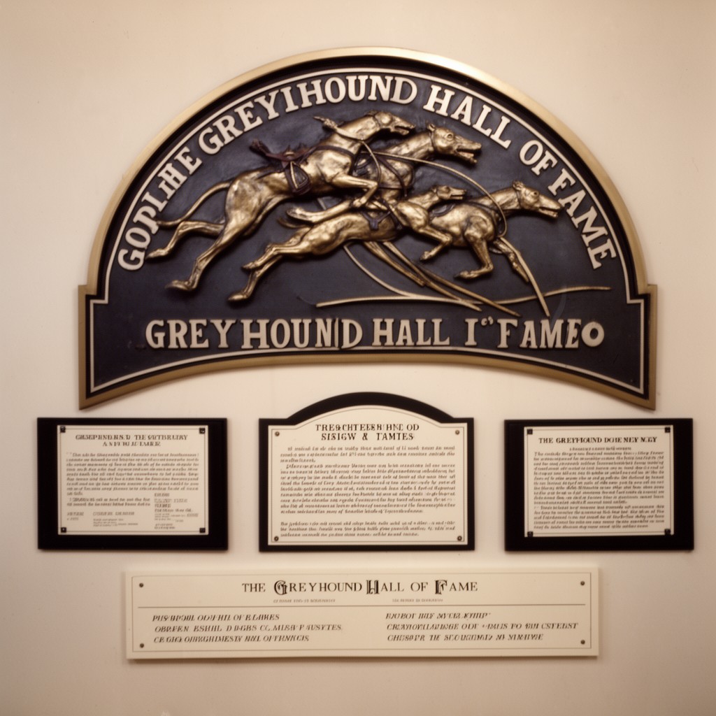 AI-generated illustration of Greyhound Hall of Fame