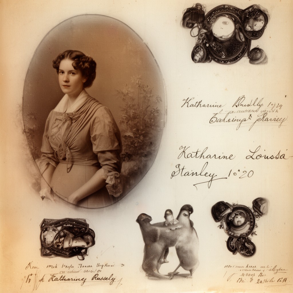 AI-generated illustration of Katharine Louisa Stanley