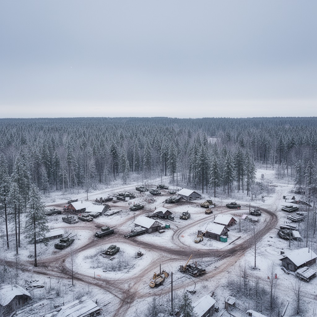 AI-generated illustration of Suomussalmi