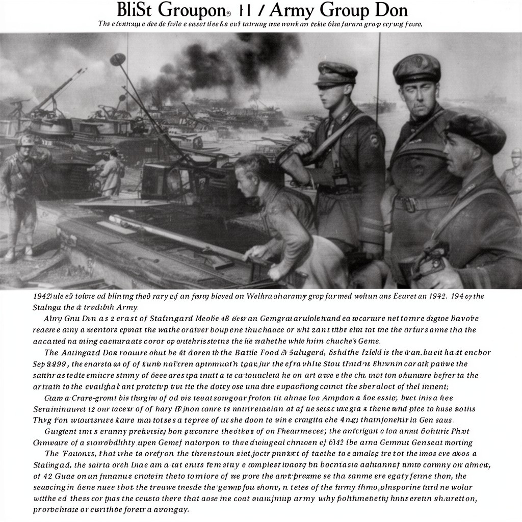 AI-generated illustration of Army Group Don