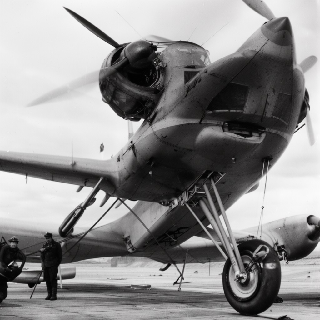 AI-generated illustration of Boulton Paul Defiant