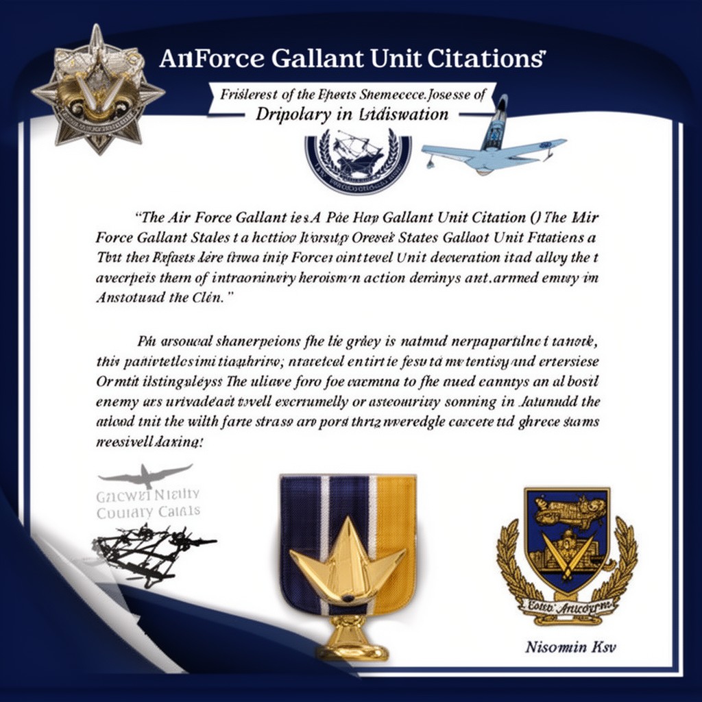 AI-generated illustration of Air Force Gallant Unit Citation