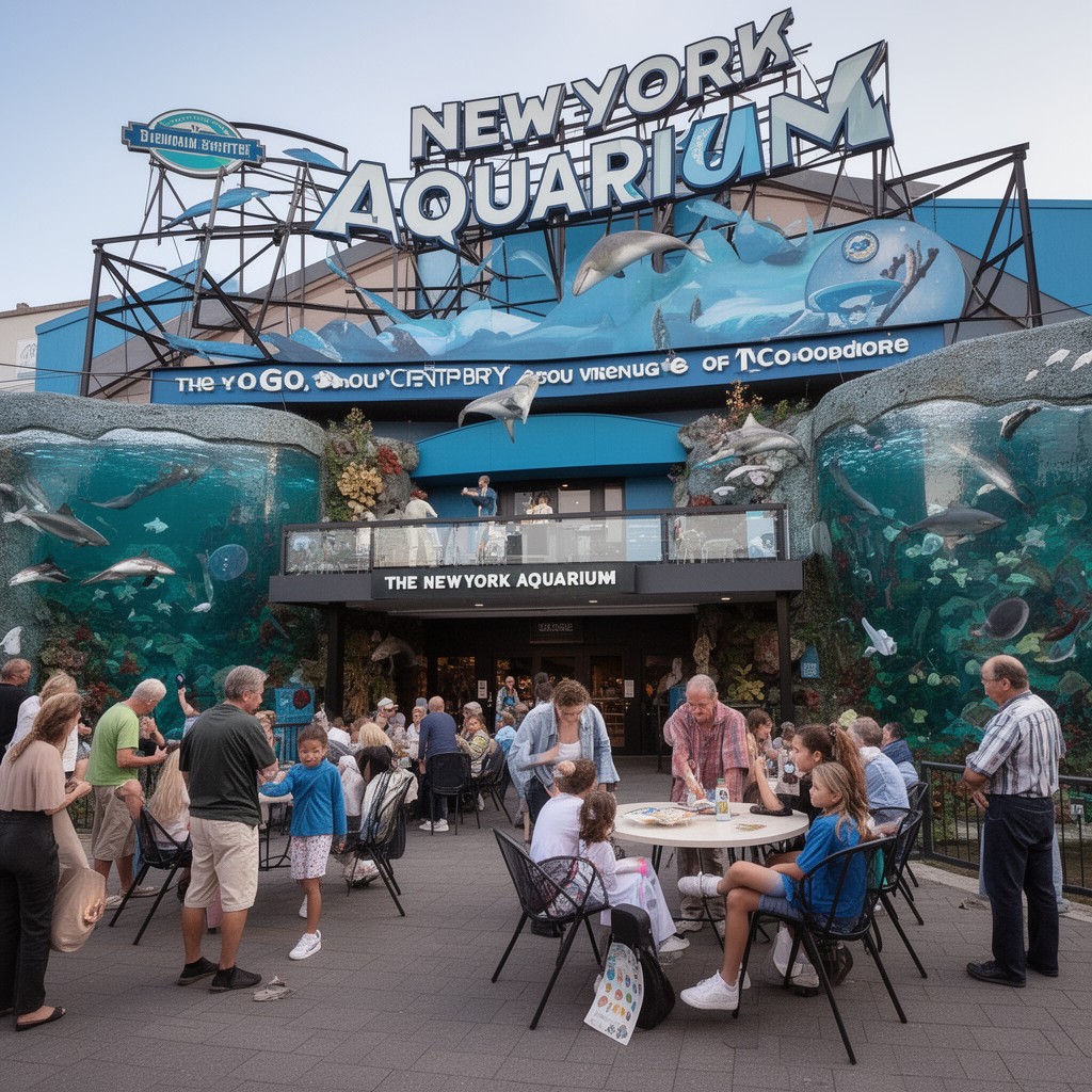AI-generated illustration of New York Aquarium
