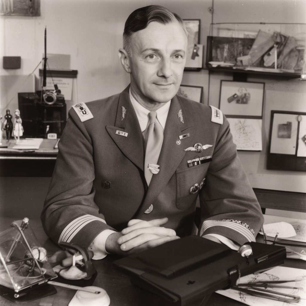 AI-generated illustration of Ernest King