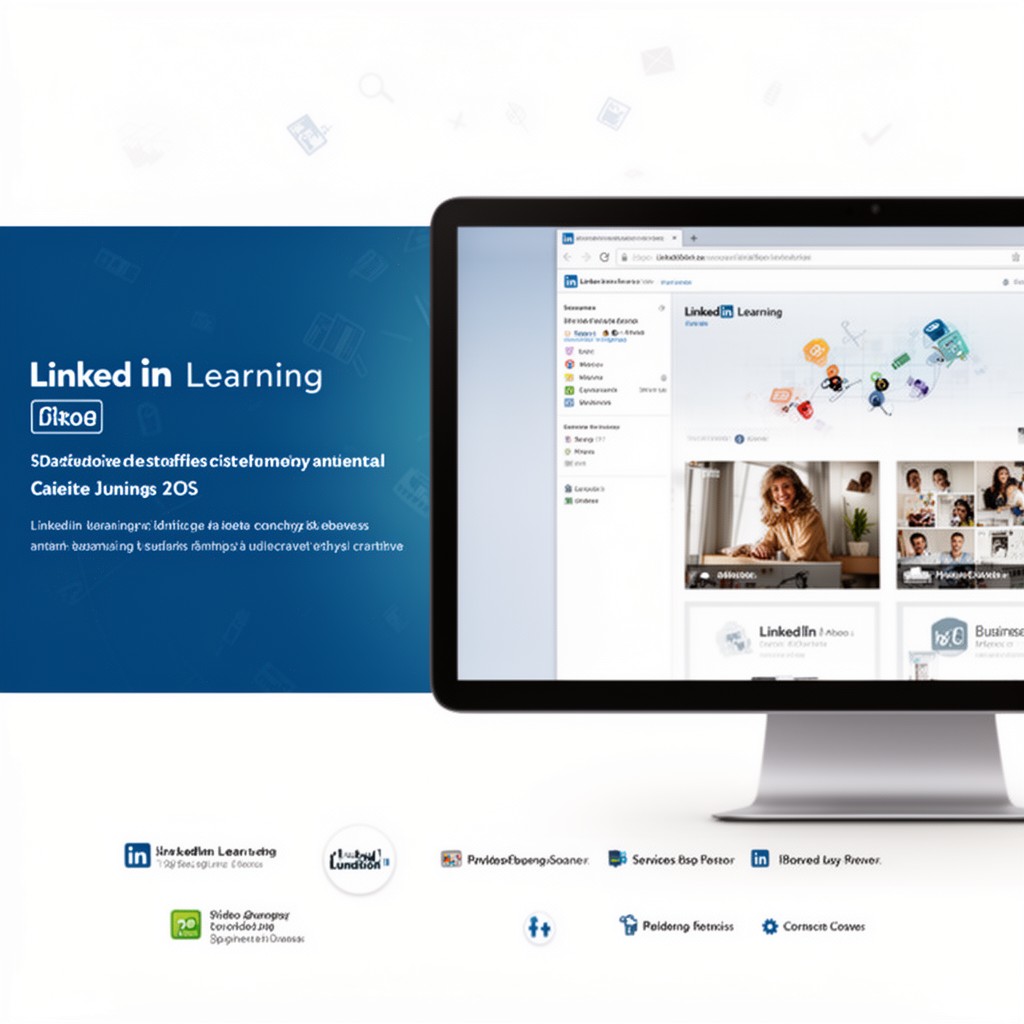 AI-generated illustration of LinkedIn Learning